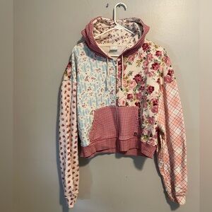 Teddy fresh zip up floral hoodie